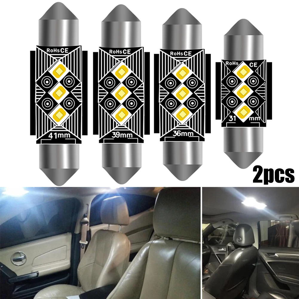 2x 31-41MM Double Tip 3030 3SMD Non-Polar Dome Light Car LED Indoor Reading Light Car Bi-point Reading Light License Plate Light
2x 31-41MM Double Tip 3030 3SMD Non-Polar Dome Light Car LED Indoor Reading Light Car Bi-point Reading Light License Plate Light