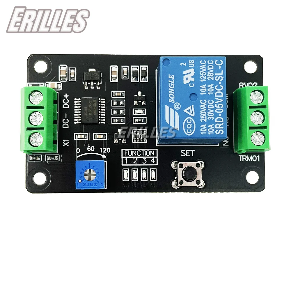 Релейный модуль задержки Erilles TRM01
Релейный модуль задержки Erilles TRM01