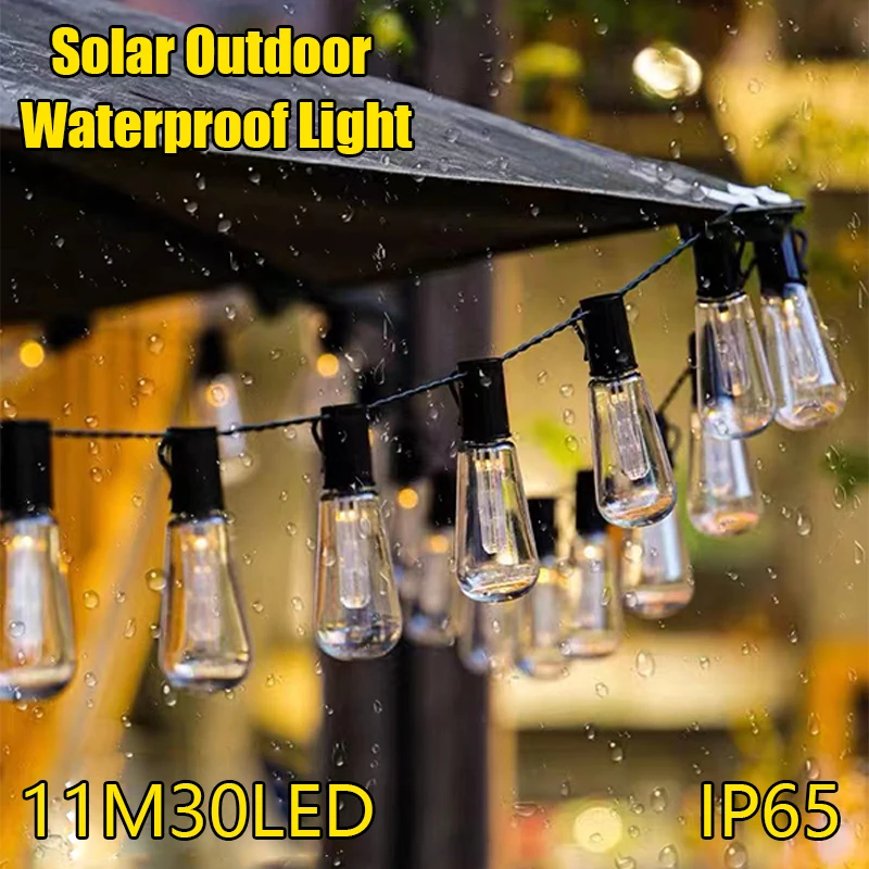 LED Solar String Lights Christmas Decoration Light Bulb IP65 Waterproof Patio Lamp Holiday Garland for Outdoor Garden Furniture
LED Solar String Lights Christmas Decoration Light Bulb IP65 Waterproof Patio Lamp Holiday Garland for Outdoor Garden Furniture
