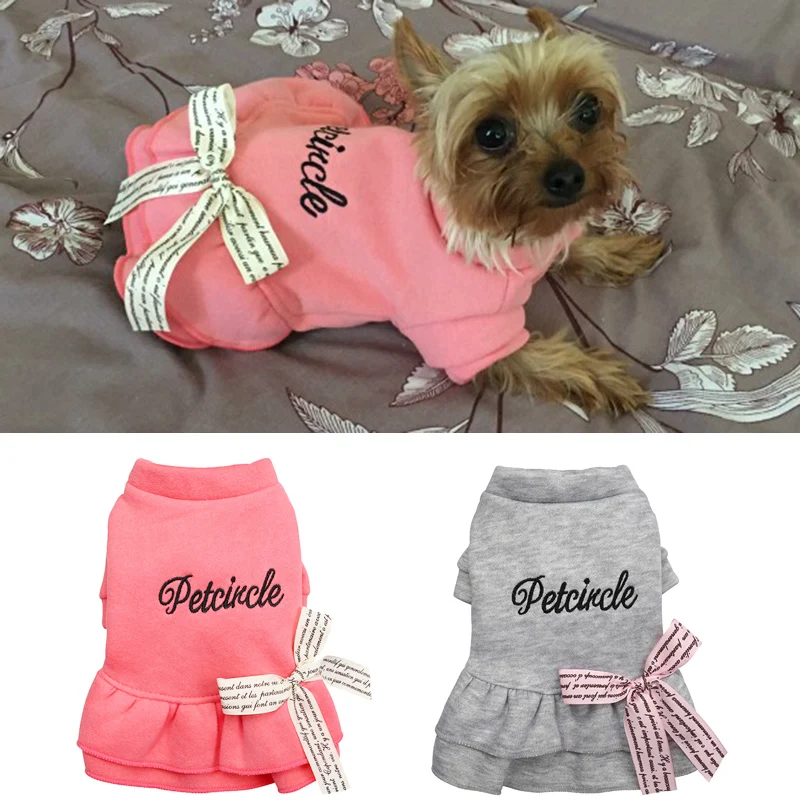 Cute Bow Puppy Dog Dress Winter Warm Pet Clothes for Small Dogs York Shih Tzu Dresses Cat Skirt mascotas vestidos para perritas
Cute Bow Puppy Dog Dress Winter Warm Pet Clothes for Small Dogs York Shih Tzu Dresses Cat Skirt mascotas vestidos para perritas