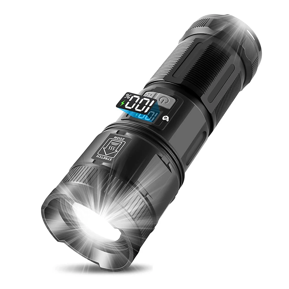 New Rechargeable Flashlights 3500 Lumens Super Bright LED Flashlights with COB Work Light High Powered Flashlight
New Rechargeable Flashlights 3500 Lumens Super Bright LED Flashlights with COB Work Light High Powered Flashlight