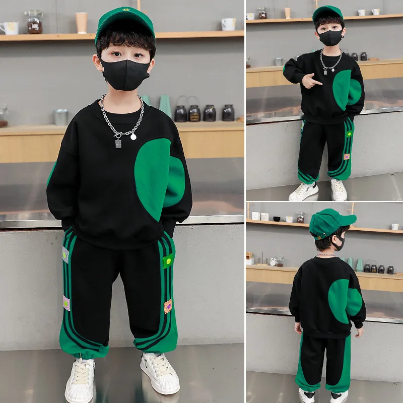 Spring Autumn Boys Patchwork Color Clothes Sets 2-14Y Kids 2pcs Winter Children's Pullover+pants Children Cotton Sweater Suits
Spring Autumn Boys Patchwork Color Clothes Sets 2-14Y Kids 2pcs Winter Children's Pullover+pants Children Cotton Sweater Suits