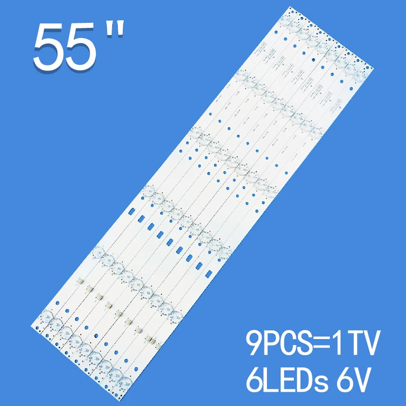 Новинка, 9 шт. * 6 светодиодный ных ламп для 55 "TV JS-D-JP5510-A61EC E55DU1000 4K FHD 6V/LED JS-D-JP5510-B61EC
Новинка, 9 шт. * 6 светодиодный ных ламп для 55 "TV JS-D-JP5510-A61EC E55DU1000 4K FHD 6V/LED JS-D-JP5510-B61EC