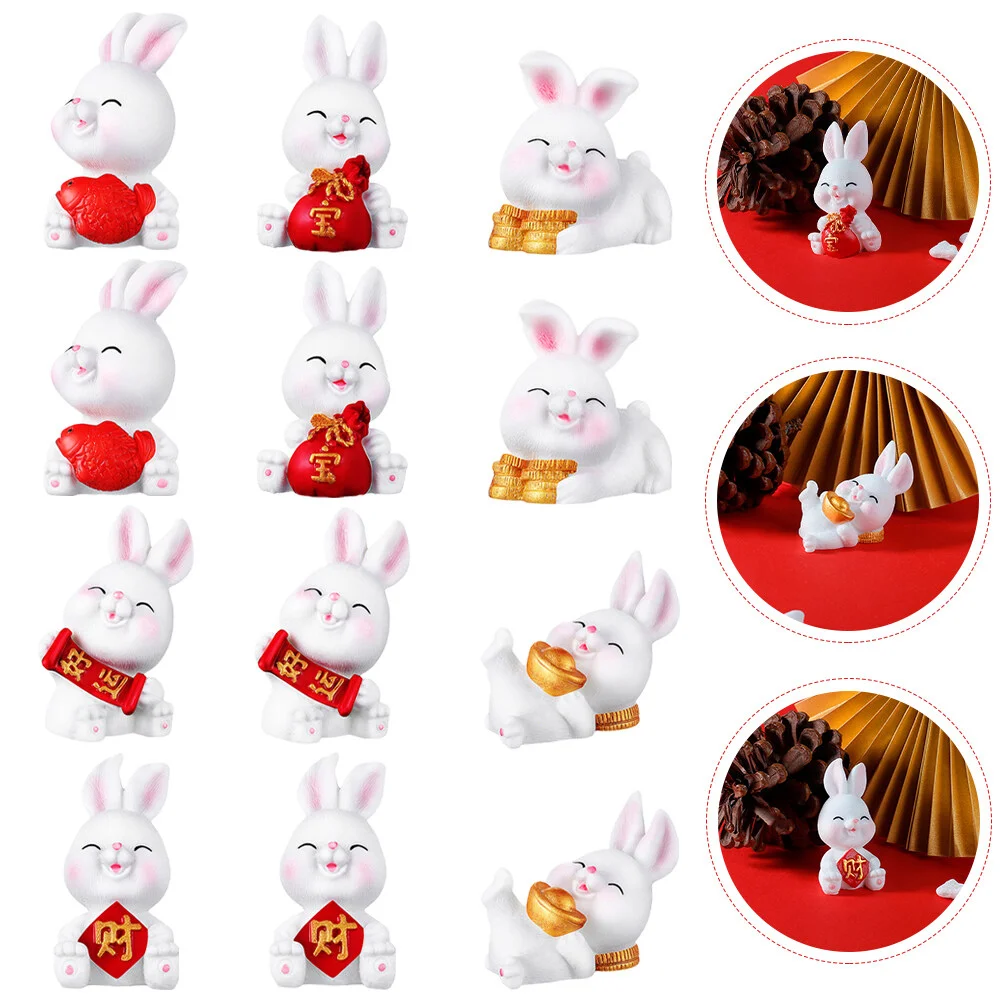 Year The Rabbit Mascot Small Bunny Modeling Statues Car Figurines Household Miniature Desktop Ornaments
Year The Rabbit Mascot Small Bunny Modeling Statues Car Figurines Household Miniature Desktop Ornaments