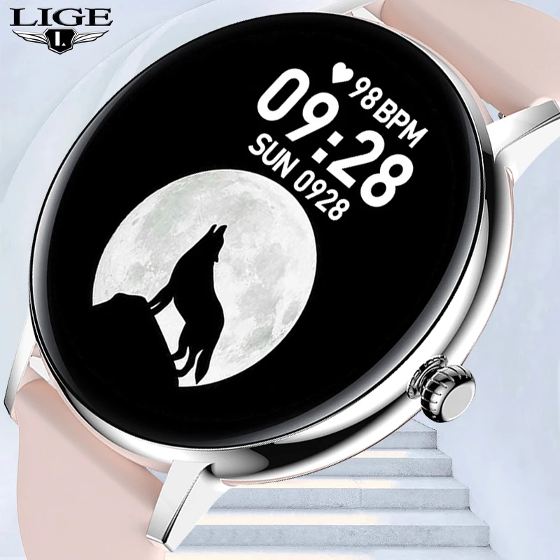 

LIGE New Smart Watch For Men Bluetooth Call Full Touch Screen Waterproof Watches Sports Fitness Smartwatch Man Relogio Masculino