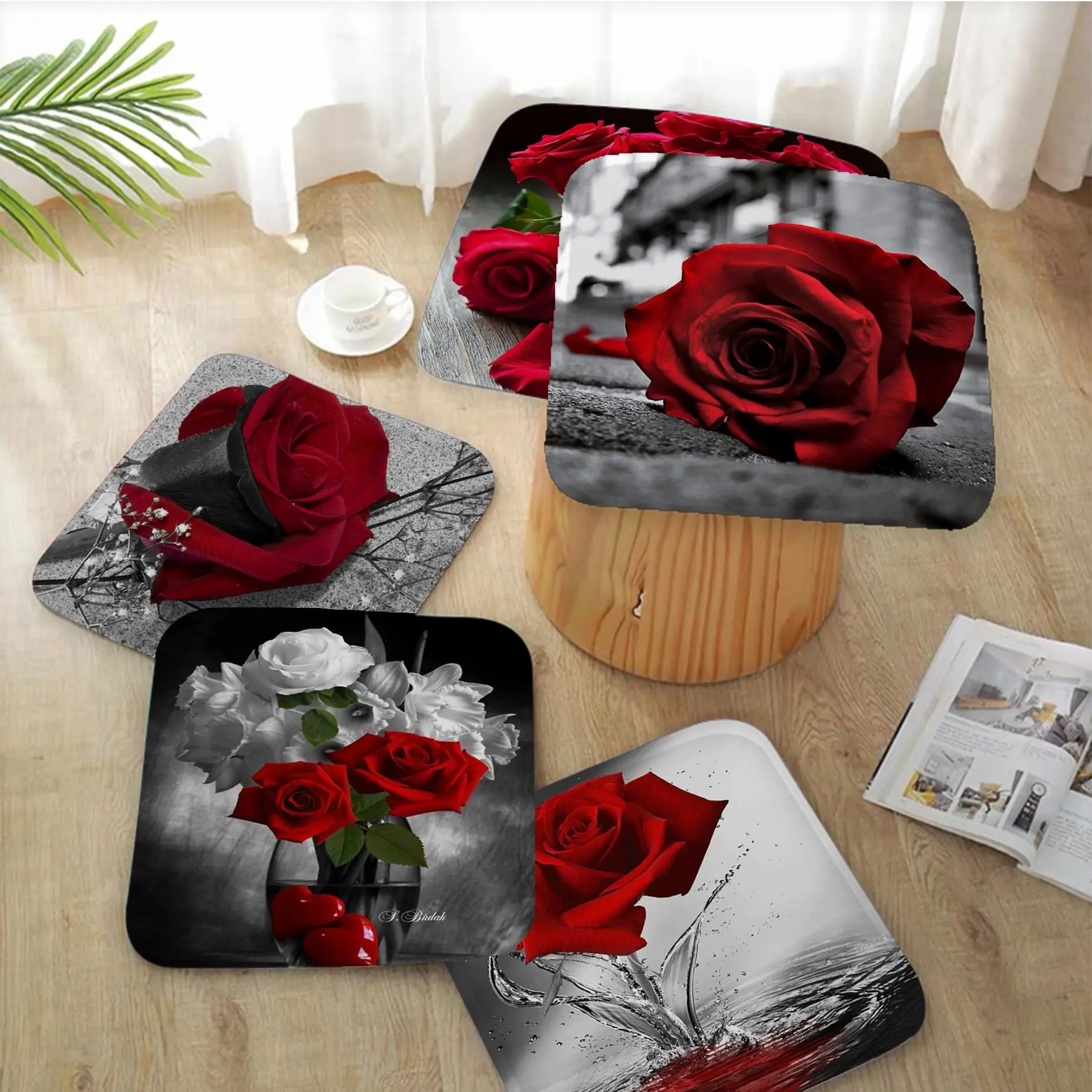 Red Rose Flower Square Plush Cushion Home Back Cushion Soft Comfortable 50x50cm Sofa Decor Tatami
Red Rose Flower Square Plush Cushion Home Back Cushion Soft Comfortable 50x50cm Sofa Decor Tatami