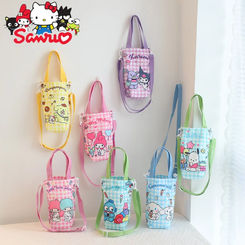 Sanrio Melody Kuromi Hello Kitty Cinnamoroll Pochacco Canvas Water Cup Bag Diagonally Carried Shoulder Crossbody Cloth Hand Bag
Sanrio Melody Kuromi Hello Kitty Cinnamoroll Pochacco Canvas Water Cup Bag Diagonally Carried Shoulder Crossbody Cloth Hand Bag