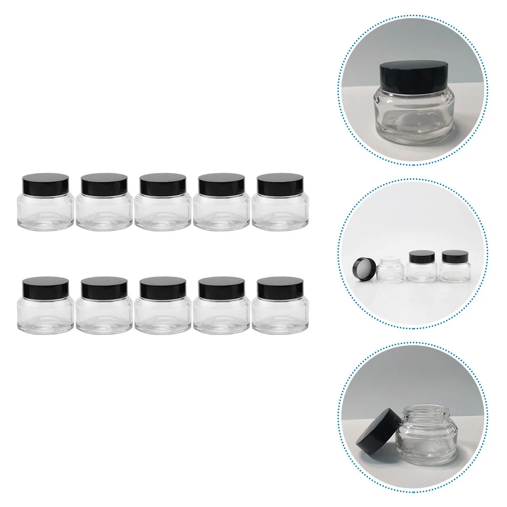 10pcs Glass Body Cream Jar Refill Facial Cream Storage Containers Travel Bottles
10pcs Glass Body Cream Jar Refill Facial Cream Storage Containers Travel Bottles