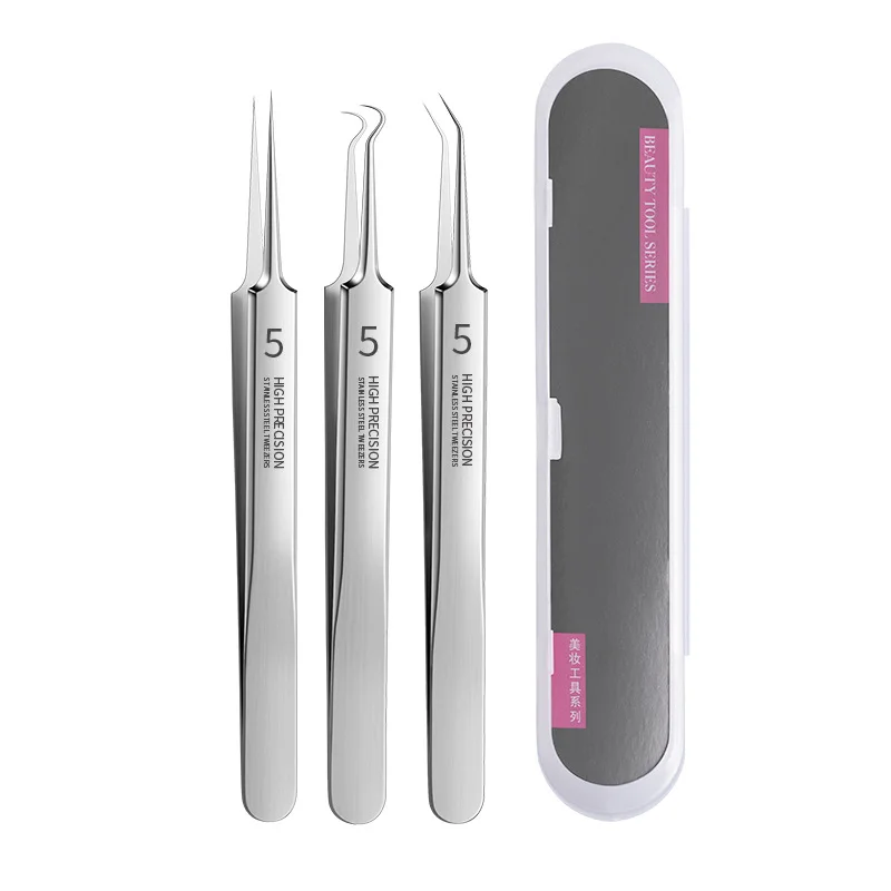 German Ultra-fine No. 5 Cell Pimples Blackhead Clip Tweezers Beauty Salon Special Scraping & Closing Artifact Acne Needle Tool
German Ultra-fine No. 5 Cell Pimples Blackhead Clip Tweezers Beauty Salon Special Scraping & Closing Artifact Acne Needle Tool