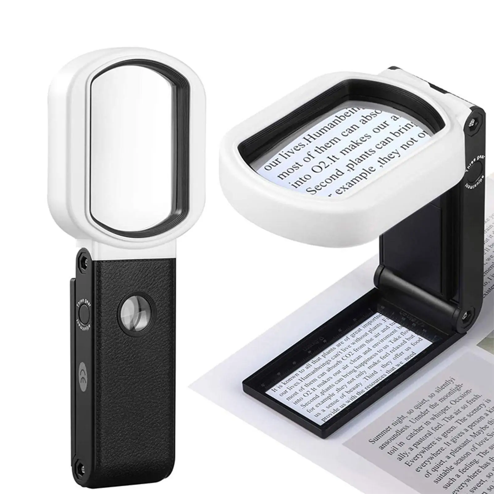 25x 10x Magnifying Glass Rectangle with Scale Plate Handheld Standing for Hobbies
25x 10x Magnifying Glass Rectangle with Scale Plate Handheld Standing for Hobbies