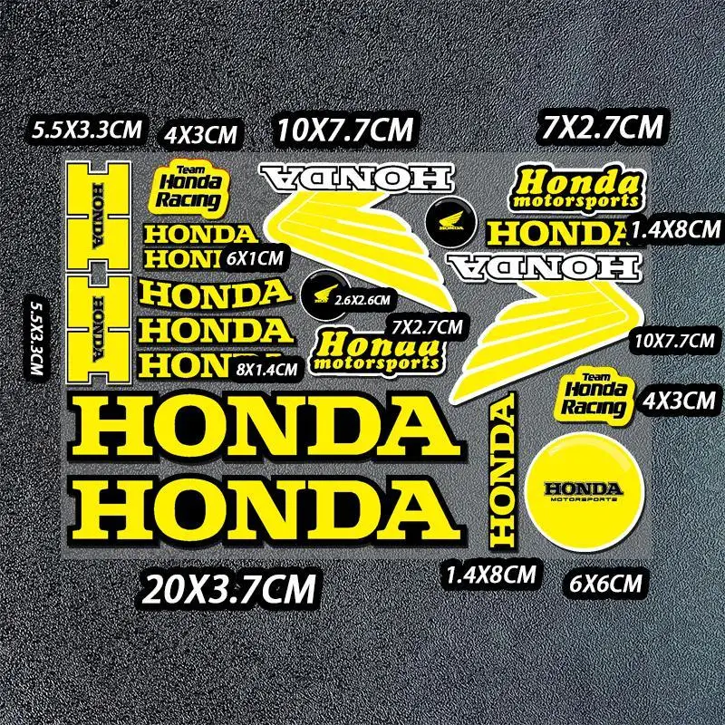 Наклейка Honda для украшения мотоцикла, водонепроницаемая и устойчивая к царапинам, подходит для этикетки на корпус шлема, наклейка на мотоцикл Pcx125 
Наклейка Honda для украшения мотоцикла, водонепроницаемая и устойчивая к царапинам, подходит для этикетки на корпус шлема, наклейка на мотоцикл Pcx125