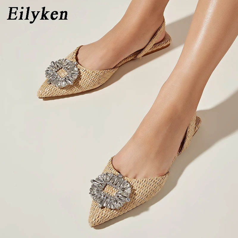 Eilyken/Прямая поставка; Шлепанцы; Женские туфли-лодочки; Коллекция 2022 года; Повседневные туфли без задника с острым носком, украшенные кристал...
Eilyken/Прямая поставка; Шлепанцы; Женские туфли-лодочки; Коллекция 2022 года; Повседневные туфли без задника с острым носком, украшенные кристал...