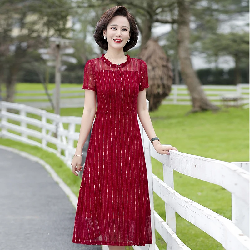 2022 Middle-Aged Elderly 5XL Plus Size Dresses Women's Fashion O Neck Pullover Summer Dress Elegant Female Thin Clothes
2022 Middle-Aged Elderly 5XL Plus Size Dresses Women's Fashion O Neck Pullover Summer Dress Elegant Female Thin Clothes