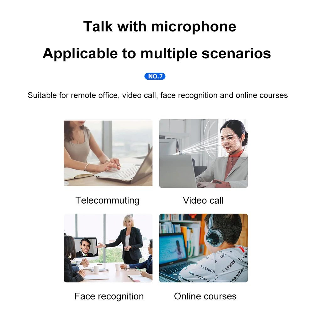 Face Recognition 1080P Camera 120 Wide Angle 5MP Full HD 1080P Webcam for Desktop Laptop Computer Support Windows 10/11 System
Face Recognition 1080P Camera 120 Wide Angle 5MP Full HD 1080P Webcam for Desktop Laptop Computer Support Windows 10/11 System