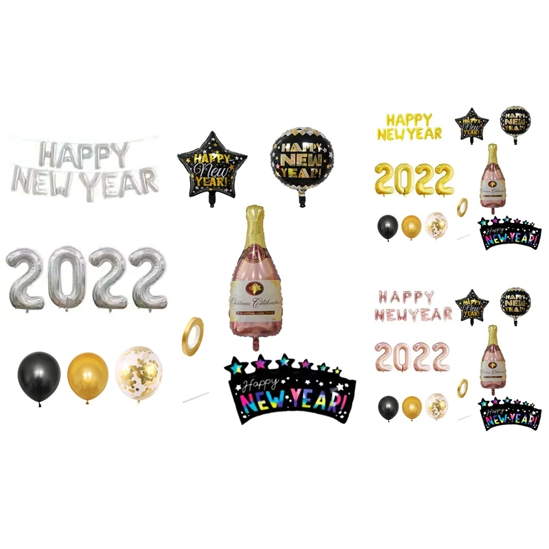 Happy New Years Eve Balloons Decorations Set Balloons Round Foil Balloons For New Years Party Decorations
Happy New Years Eve Balloons Decorations Set Balloons Round Foil Balloons For New Years Party Decorations