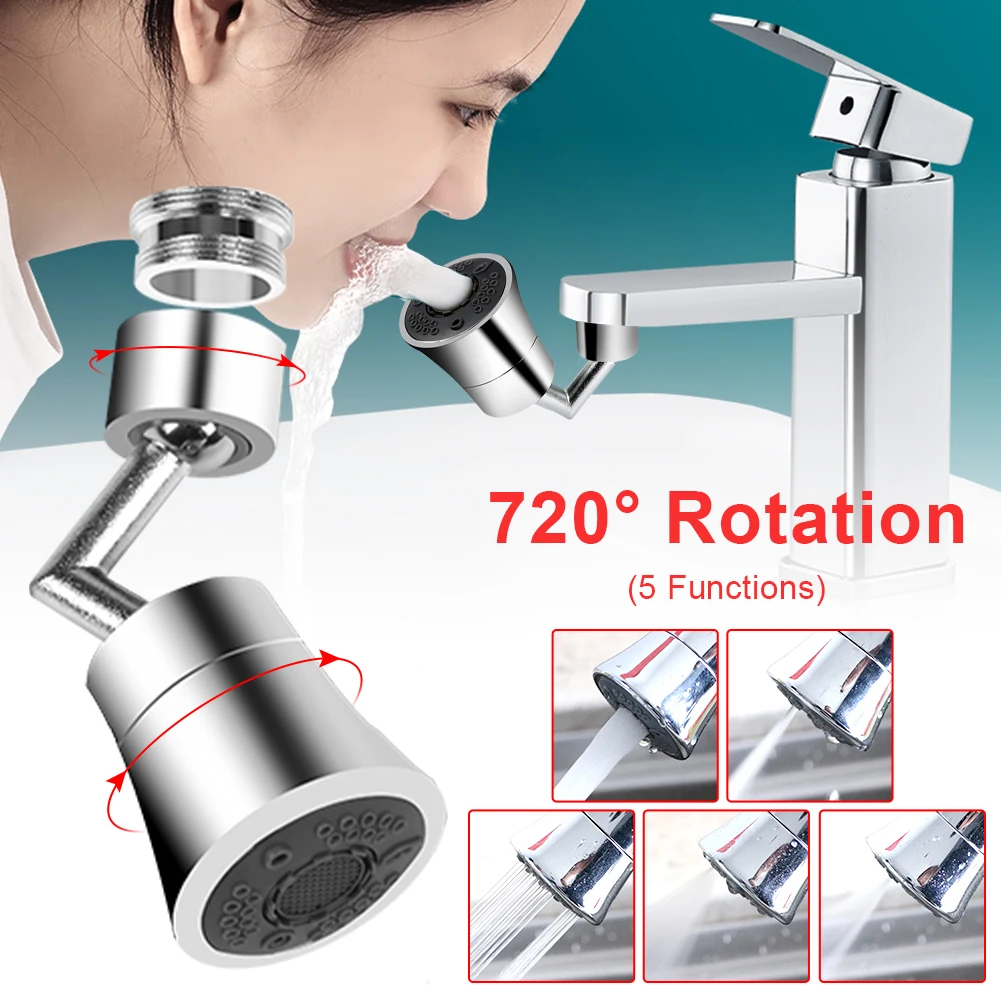 Faucet Aerator Nozzle Faucet Adapter 720° Rotatable Sink Adapter Sprayer Attachment For Kitchen Bathroom Splash Resistant
Faucet Aerator Nozzle Faucet Adapter 720° Rotatable Sink Adapter Sprayer Attachment For Kitchen Bathroom Splash Resistant