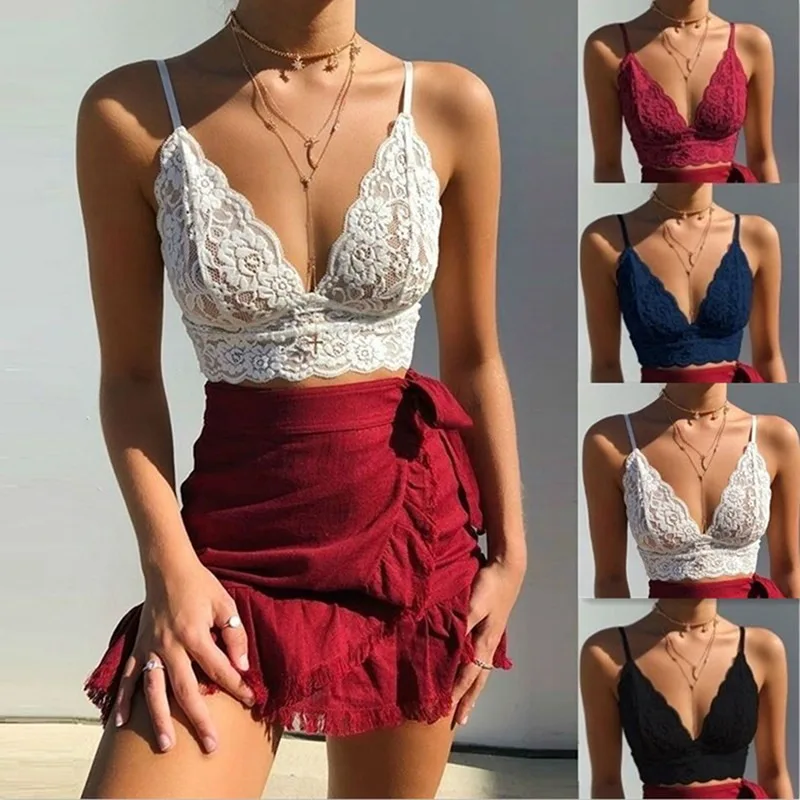 Sexy Women Deep V neck Spaghetti Strap Floral Lace Bralette Crop Top Unpadded Bra Sheer Mesh Bra Tops Sexy Perspective Lace Bra
Sexy Women Deep V neck Spaghetti Strap Floral Lace Bralette Crop Top Unpadded Bra Sheer Mesh Bra Tops Sexy Perspective Lace Bra