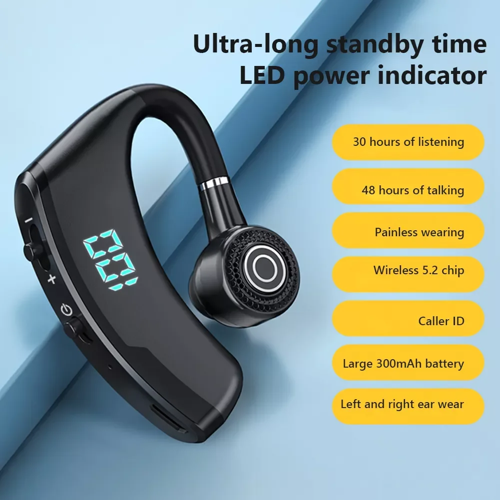 V9S Waterproof Wireless Headphones In-ear Bluetooth Earphones Noise Reduction Headset LED Digital Display with Charging Case
V9S Waterproof Wireless Headphones In-ear Bluetooth Earphones Noise Reduction Headset LED Digital Display with Charging Case