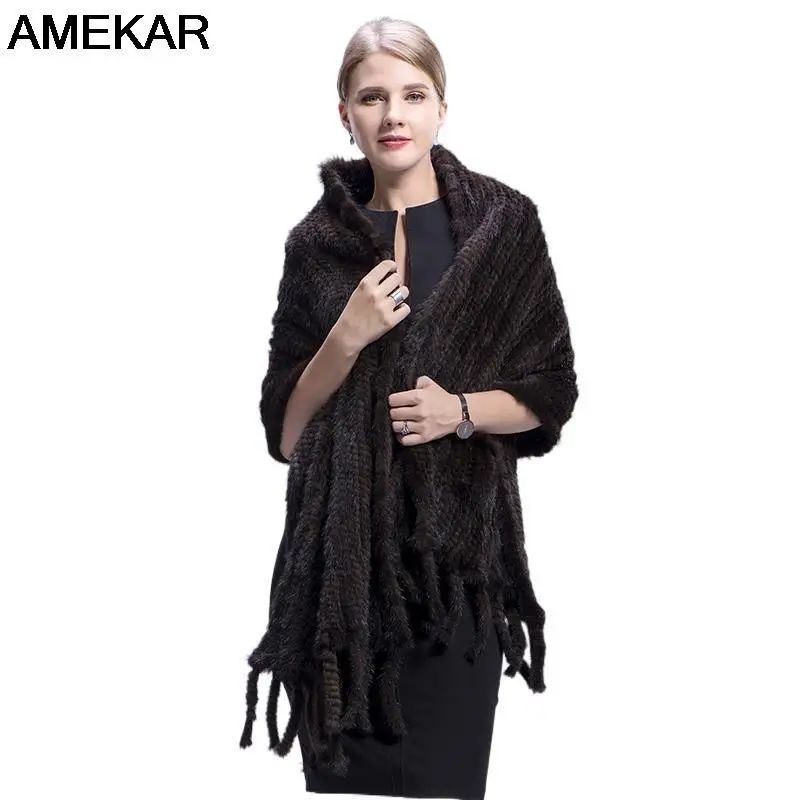 Mink Fur Shawl Women Winter 100% Real Mink Fur Scarf Hand Knitted Lady's Natural Mink Fur Wrap Autumn Women Coat
Mink Fur Shawl Women Winter 100% Real Mink Fur Scarf Hand Knitted Lady's Natural Mink Fur Wrap Autumn Women Coat