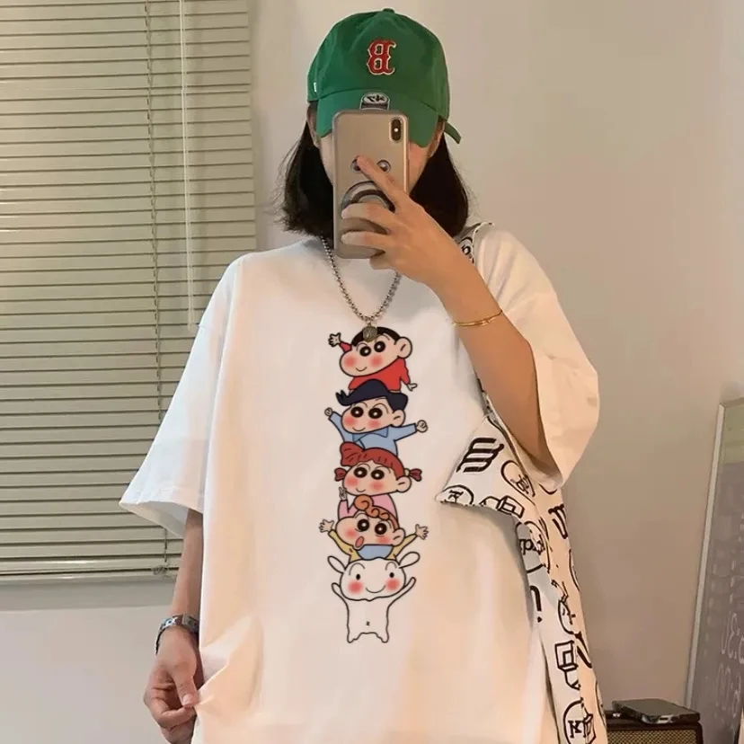 Рубашка Hello Kitty Y2k, пижама Crayon Shin-Chan noхара, аниме хобби, простая футболка с коротким рукавом, кавайные женские свободные универсальные модели
Рубашка Hello Kitty Y2k, пижама Crayon Shin-Chan noхара, аниме хобби, простая футболка с коротким рукавом, кавайные женские свободные универсальные модели
