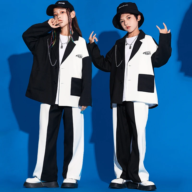 Children Hip-Hop Dance Outfits Boys Jazz Drum Dance Performance Costumes White Black Loose Suit Hip Hop Rave Clothes DQS12003
Children Hip-Hop Dance Outfits Boys Jazz Drum Dance Performance Costumes White Black Loose Suit Hip Hop Rave Clothes DQS12003