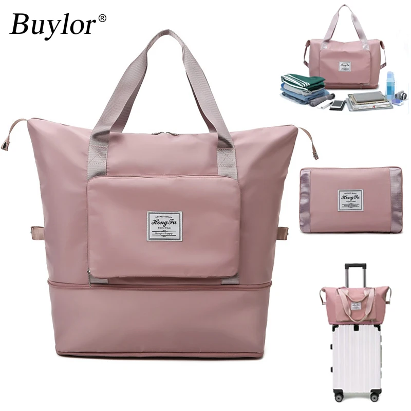 Buylor Travel Bags for Women Storage Folding Bag Large Capacity Waterproof Duffel Shoulder Bag Yoga Sports Handbags Gym Tote Bag
Buylor Travel Bags for Women Storage Folding Bag Large Capacity Waterproof Duffel Shoulder Bag Yoga Sports Handbags Gym Tote Bag