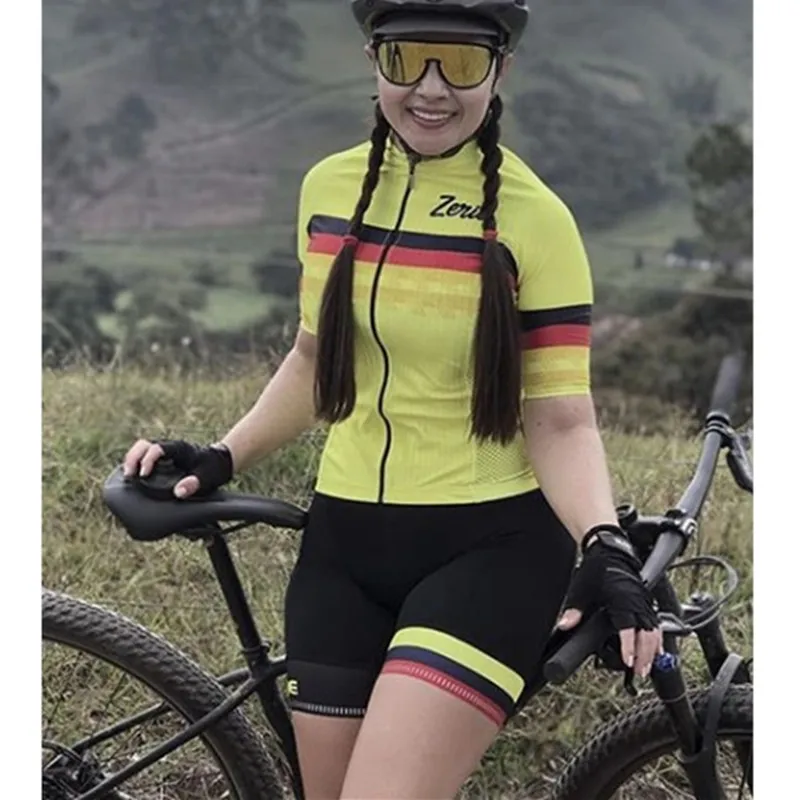 Summer Short Sleeve Cycling Suit Ladies Professional Team Cycling Team Uniform Triathlon One Piece Swimsuit Skinsuit
Summer Short Sleeve Cycling Suit Ladies Professional Team Cycling Team Uniform Triathlon One Piece Swimsuit Skinsuit