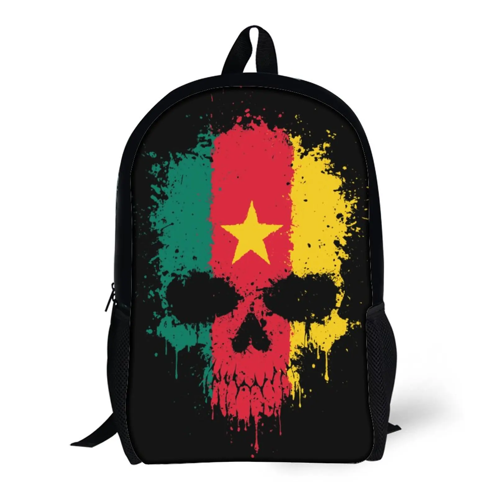 Chaotic Cameroon Flag Splatter Skull Cameroon 17 Inch Shoulder Backpack Vintage Disneyland Graphic Secure Snug Blanket Roll
Chaotic Cameroon Flag Splatter Skull Cameroon 17 Inch Shoulder Backpack Vintage Disneyland Graphic Secure Snug Blanket Roll