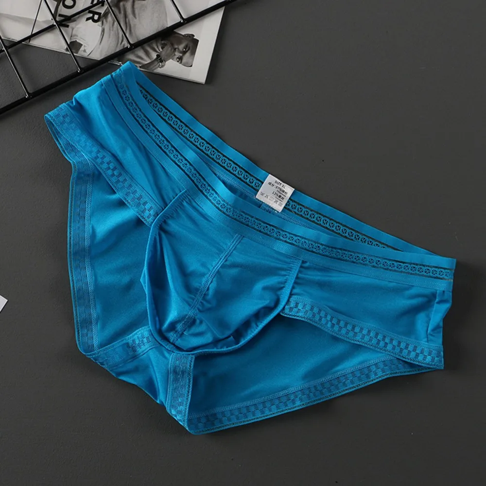 Elastic U-Bulge Cup Briefs Men Sexy Ice Silk Breathable Underwear Seamless Thin Breathable Panties Youth See Through Shorts A50
Elastic U-Bulge Cup Briefs Men Sexy Ice Silk Breathable Underwear Seamless Thin Breathable Panties Youth See Through Shorts A50