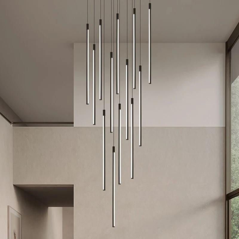 Slim Chandelier LED Strip Lamp Modern Living Room Bar Dining Room Kitchen Hanging Lamp Penthouse Double Staircase Chandelier
Slim Chandelier LED Strip Lamp Modern Living Room Bar Dining Room Kitchen Hanging Lamp Penthouse Double Staircase Chandelier