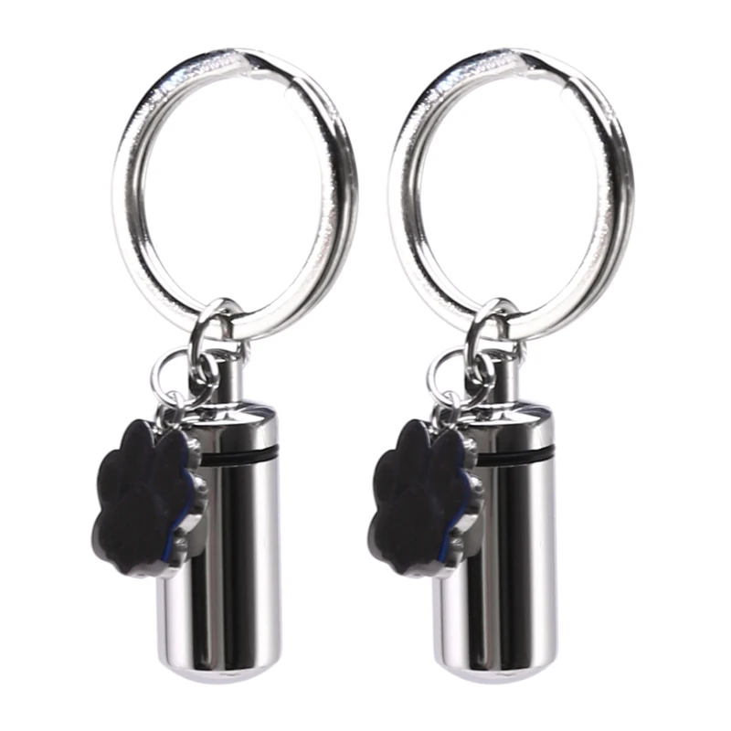2X Stainless Steel Pet Puppy Dog Charm Cylinder Keychain For Ashes Hair Memorial With Filler Kit And Bag
2X Stainless Steel Pet Puppy Dog Charm Cylinder Keychain For Ashes Hair Memorial With Filler Kit And Bag