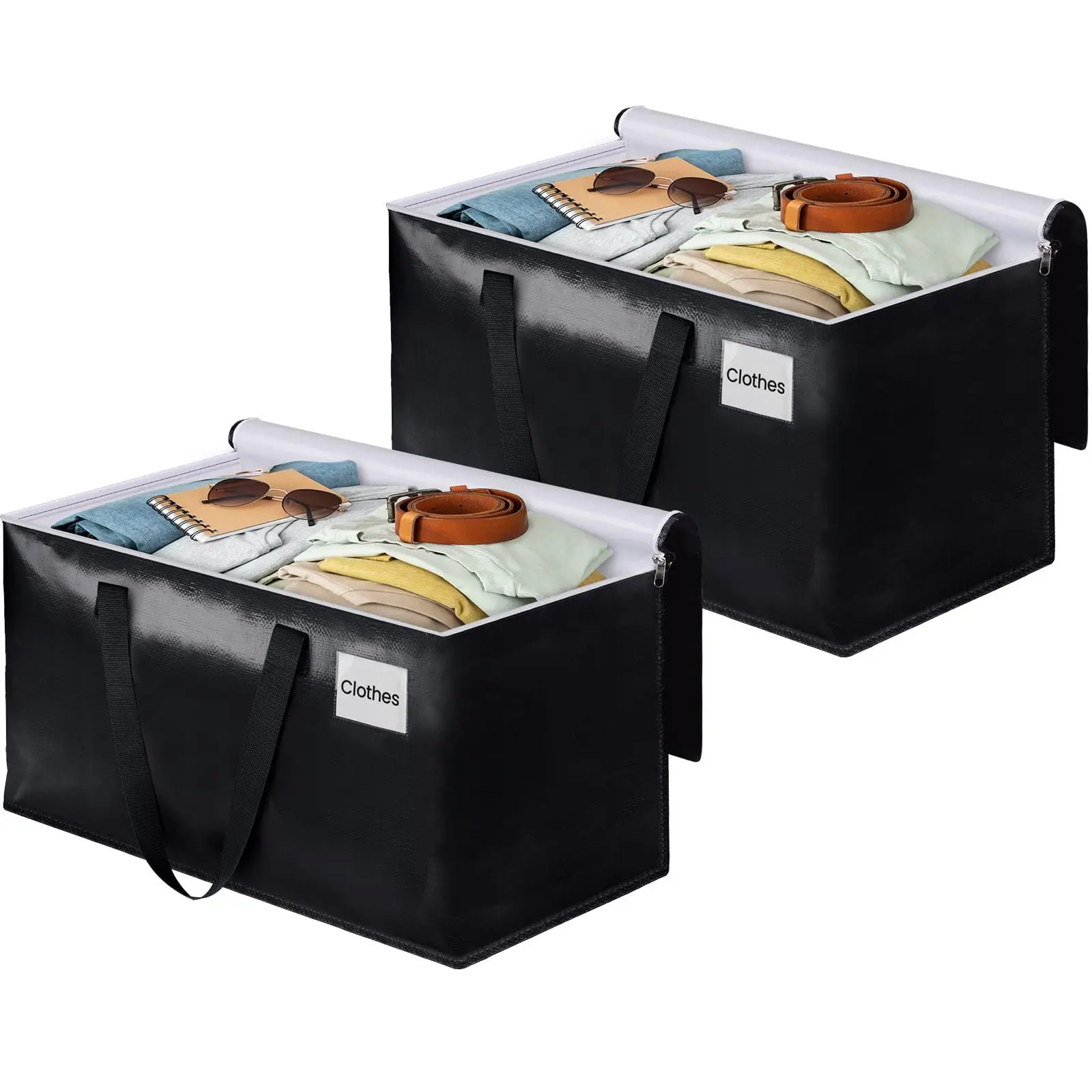 2pc Collapsible Moving Bags,Heavy Duty Moving Boxes with Zippers Top and Handles,Storage Bags for Space Saving and Packing
2pc Collapsible Moving Bags,Heavy Duty Moving Boxes with Zippers Top and Handles,Storage Bags for Space Saving and Packing