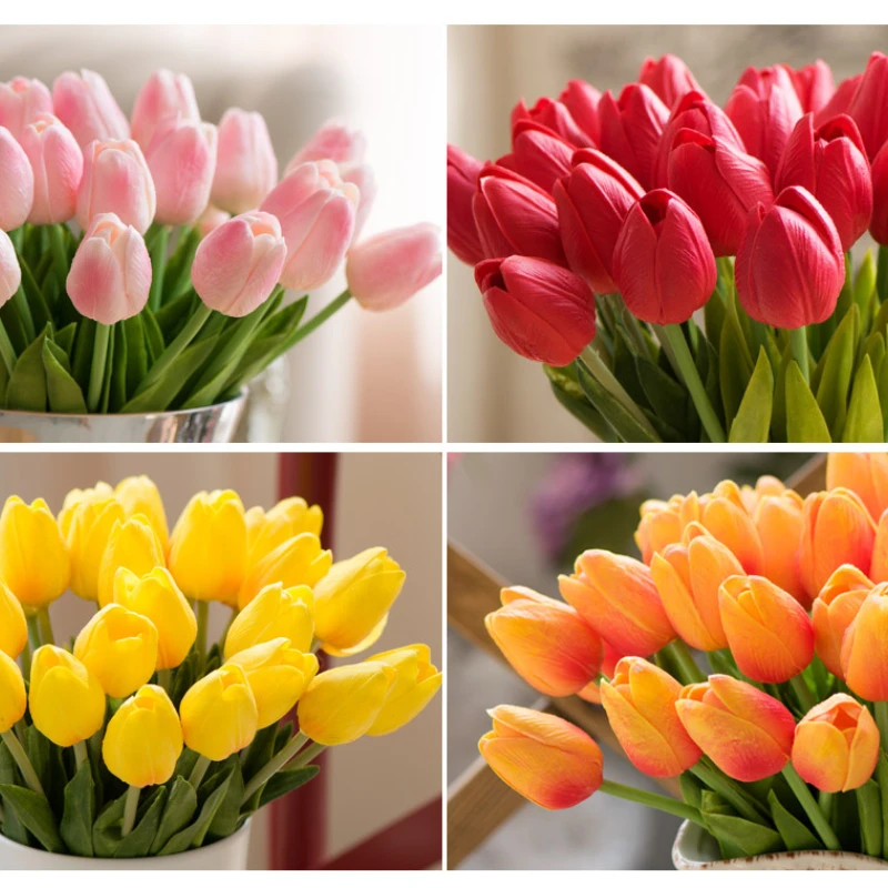 PU Tulips Artificial Flowers Home Garden Bedroom Bouquet Real Touch Decoration Party Wedding Ceremony Fake Flower Decoration
PU Tulips Artificial Flowers Home Garden Bedroom Bouquet Real Touch Decoration Party Wedding Ceremony Fake Flower Decoration