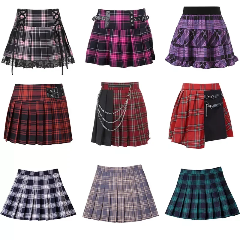Japanese Style Plaid Pleated Skirt Korean Preppy Harajuku Vintage High Waist Mini Skirt School Uniform Streetwear
Japanese Style Plaid Pleated Skirt Korean Preppy Harajuku Vintage High Waist Mini Skirt School Uniform Streetwear
