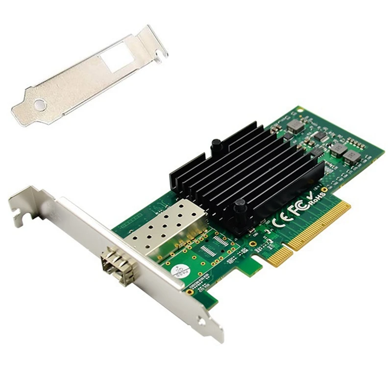 SFP Single Port 10 Gigabit Network Card Pcie 2.0 X8 Ethernet Network Card 82599EN Chip, Nic
SFP Single Port 10 Gigabit Network Card Pcie 2.0 X8 Ethernet Network Card 82599EN Chip, Nic
