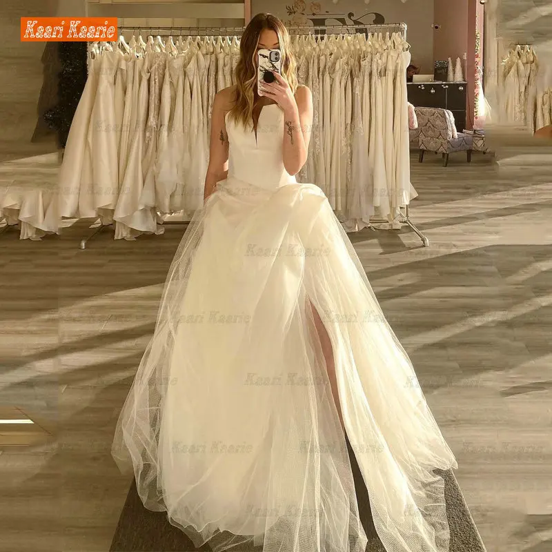 A-Line V-Neck Princess Wedding Dress Puffy Tulle Bridal Dresses Floor-Length With Split inimitable dresses vestidos de novia
A-Line V-Neck Princess Wedding Dress Puffy Tulle Bridal Dresses Floor-Length With Split inimitable dresses vestidos de novia