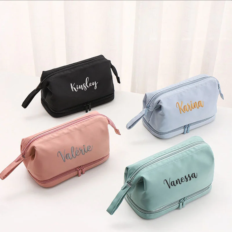 Personalized Simple Nylon High Texture Storage Bag Custom Embroidery Double Wash Bag High Capacity Eyebrow Portable Makeup Bag
Personalized Simple Nylon High Texture Storage Bag Custom Embroidery Double Wash Bag High Capacity Eyebrow Portable Makeup Bag