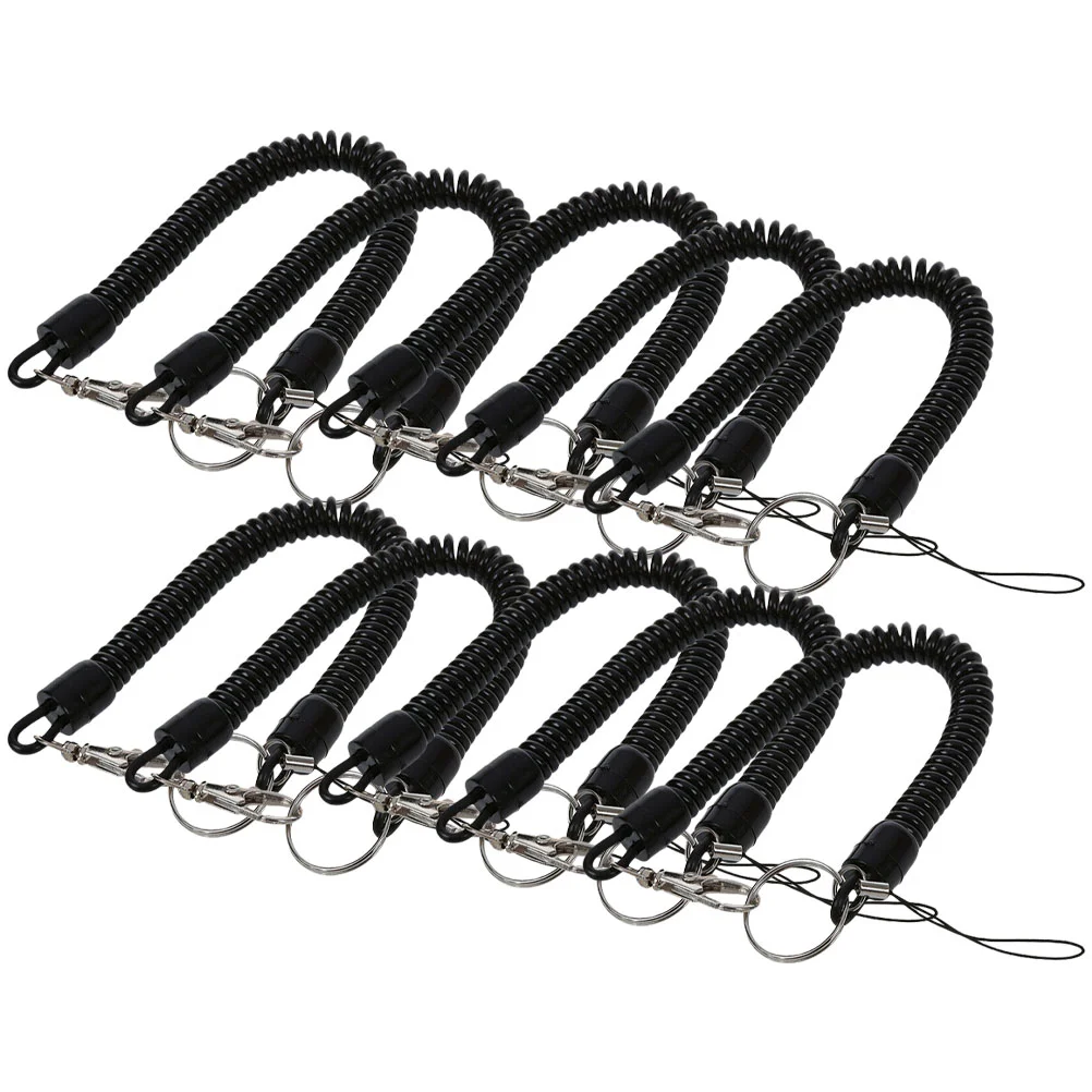 Winding Spring Coil Key Rings Rope Elastic Buckle Fishing Multipurpose Keycahin 
Winding Spring Coil Key Rings Rope Elastic Buckle Fishing Multipurpose Keycahin