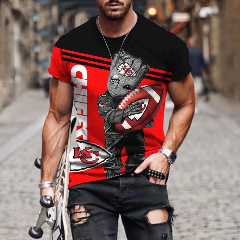3D Groot Rugby Print T-Shirt Summer Casual Oversized Men's Short Sleeve Fashion Sports Tracksuit Versatile Breathable Top
3D Groot Rugby Print T-Shirt Summer Casual Oversized Men's Short Sleeve Fashion Sports Tracksuit Versatile Breathable Top