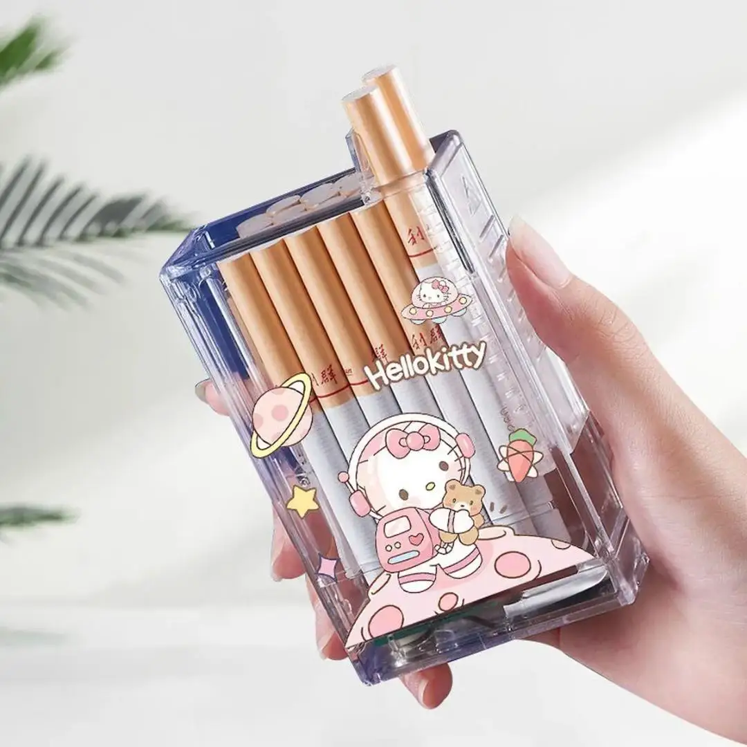 Anime Sanrio Clear Cigarette Case Kuromi Accessories Cute Cartoon Kawaii 20Pcs Pack Portable Cigarette Box Toys for Girls Gift
Anime Sanrio Clear Cigarette Case Kuromi Accessories Cute Cartoon Kawaii 20Pcs Pack Portable Cigarette Box Toys for Girls Gift