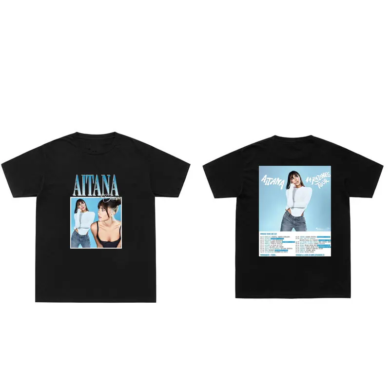 Singer Music Aitana Ocana Graphic Album Print Tshirt Unisex Oversized T-shirt Man Short Sleeve Men Women Fashion Casual T Shirts
Singer Music Aitana Ocana Graphic Album Print Tshirt Unisex Oversized T-shirt Man Short Sleeve Men Women Fashion Casual T Shirts
