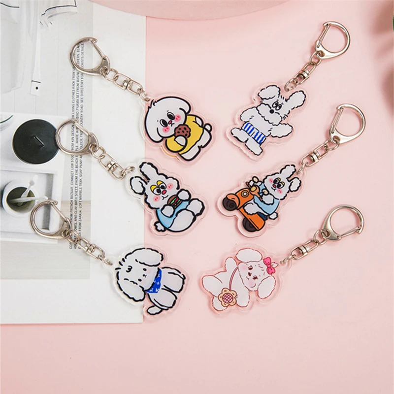 Soft Cute Rabbit Cartoon Dog Acrylic Animal Keychain Wholesale Pendant Schoolbag Accessories Gift
Soft Cute Rabbit Cartoon Dog Acrylic Animal Keychain Wholesale Pendant Schoolbag Accessories Gift
