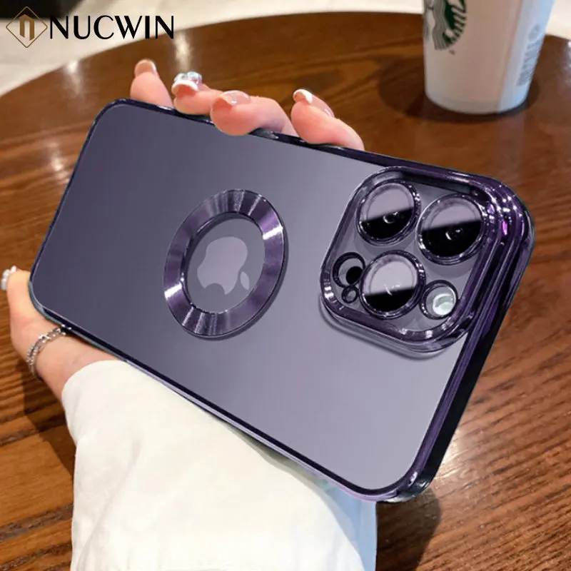 Luxury Plating Transparent Logo Hole Case For iPhone 14 13 12 11 Pro Max X XR Max 78 Plus Glass Camera Silicone Shockproof Cover
Luxury Plating Transparent Logo Hole Case For iPhone 14 13 12 11 Pro Max X XR Max 78 Plus Glass Camera Silicone Shockproof Cover