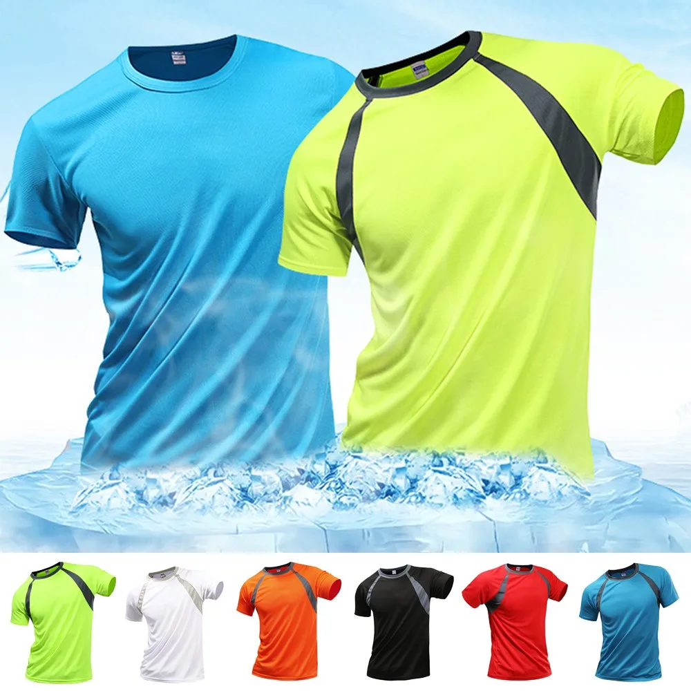 Men Breathable T-Shirt Quick Dry Athletic Wicking Cool Running Gym Sports Tops Solid Short Sleeve Crew Neck Sportwear A50
Men Breathable T-Shirt Quick Dry Athletic Wicking Cool Running Gym Sports Tops Solid Short Sleeve Crew Neck Sportwear A50