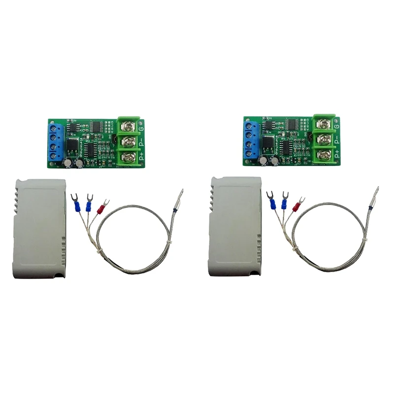2X DC 8-25V PT100 Platinum Thermal Resistance To Temperature Converter RS485 Modbus RTU RTD Sensor Module Kit PTA9B01
2X DC 8-25V PT100 Platinum Thermal Resistance To Temperature Converter RS485 Modbus RTU RTD Sensor Module Kit PTA9B01
