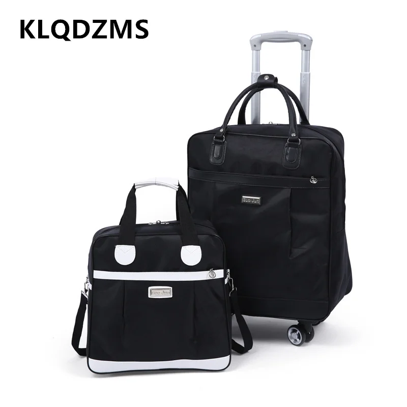 Новый чемодан на колесиках KLQDZMS 18 дюймов 20 дюймов из ткани Оксфорд, легкий чемодан на колесиках для ручной клади
Новый чемодан на колесиках KLQDZMS 18 дюймов 20 дюймов из ткани Оксфорд, легкий чемодан на колесиках для ручной клади