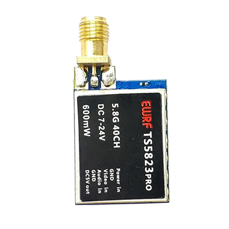 5.8G 600MW 40CH Mini Video Transmitter For FPV Quadcopter Image Transmission Transmitter Antenna FPV Crossing Machine
5.8G 600MW 40CH Mini Video Transmitter For FPV Quadcopter Image Transmission Transmitter Antenna FPV Crossing Machine