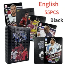 Soccer All Star Black Silver Gold FIFA Player Signed By Neymar Cristiano Ronaldo Rare Collect Cards Soccer Club Fans Toys Gifts