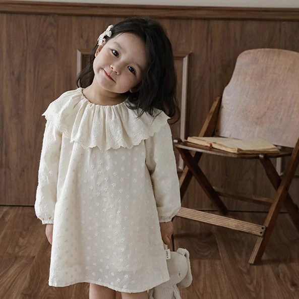 Girls Dress Korean Version Lace Turn-down Collar Long Sleeve 2023 Spring Autumn New Lovely Sweet Princess Style Dress
Girls Dress Korean Version Lace Turn-down Collar Long Sleeve 2023 Spring Autumn New Lovely Sweet Princess Style Dress