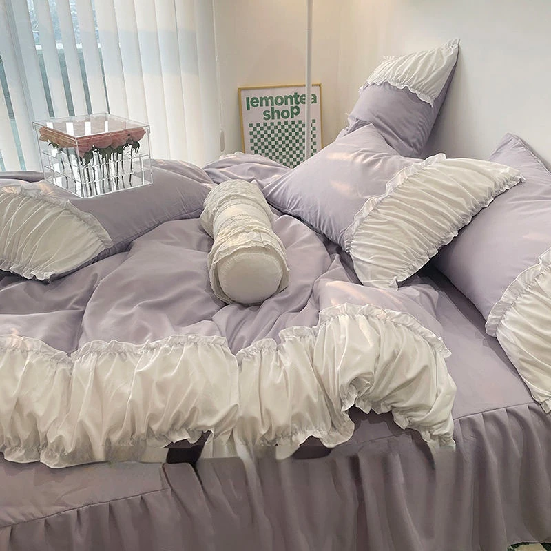 New Fashion and Comfortable Princess Bed Three-piece Fairy Quilt Cover Bedding Bedding Three-piece Dormitory Boutique
New Fashion and Comfortable Princess Bed Three-piece Fairy Quilt Cover Bedding Bedding Three-piece Dormitory Boutique